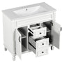 36'' Single Sink Freestanding Bathroom Vanity with 2 Soft Closing Doors and 2 Drawers