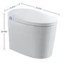 Advanced Tankless Smart Bidet Toilet with Air Bubble Wash & Night Light