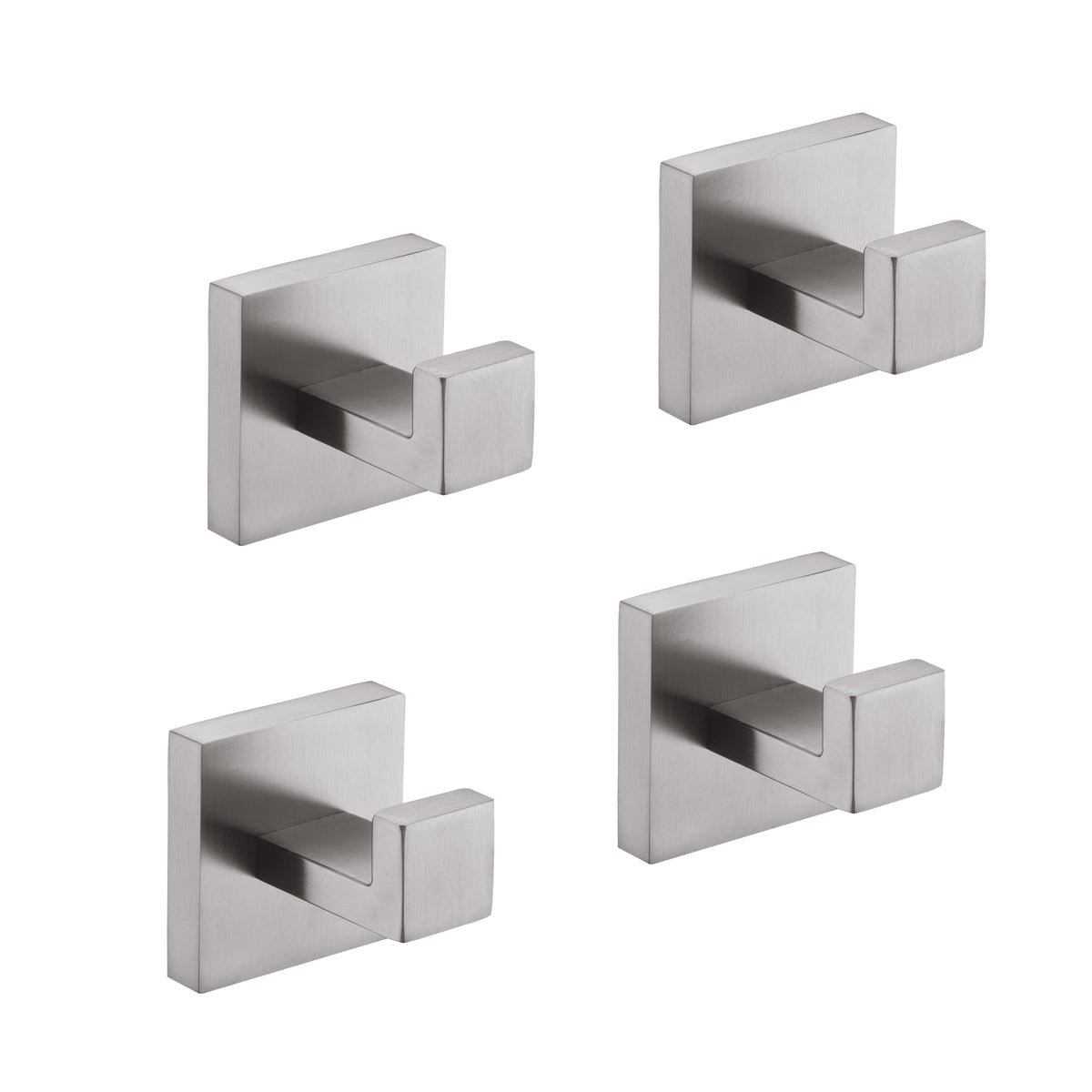 Wall-Mounted Stainless Steel Towel & Coat Hooks for Bathroom Bedroom & Kitchen