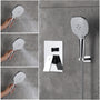 Casainc 2 Function 10" Wall Mounted Dual Shower Heads Shower System In Chrome-CASAINC
