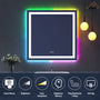 Tempered RGB LED Bathroom Mirror with Smart Controls & Anti-Fog