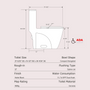 Dual-Flush 1.1/1.6 GPF Elongated One-Piece Toilet with Soft-Close Seat