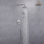 8.3inch Wall-mounted rain shower faucet with pressure balanced valve-CASAINC