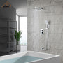 CASAINC Shower System with Rain Shower and Handheld and Tub Faucet Shower Set 