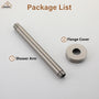 7.87"/11.81" Ceiling-Mounted Round Shower Arm with Flange Cover