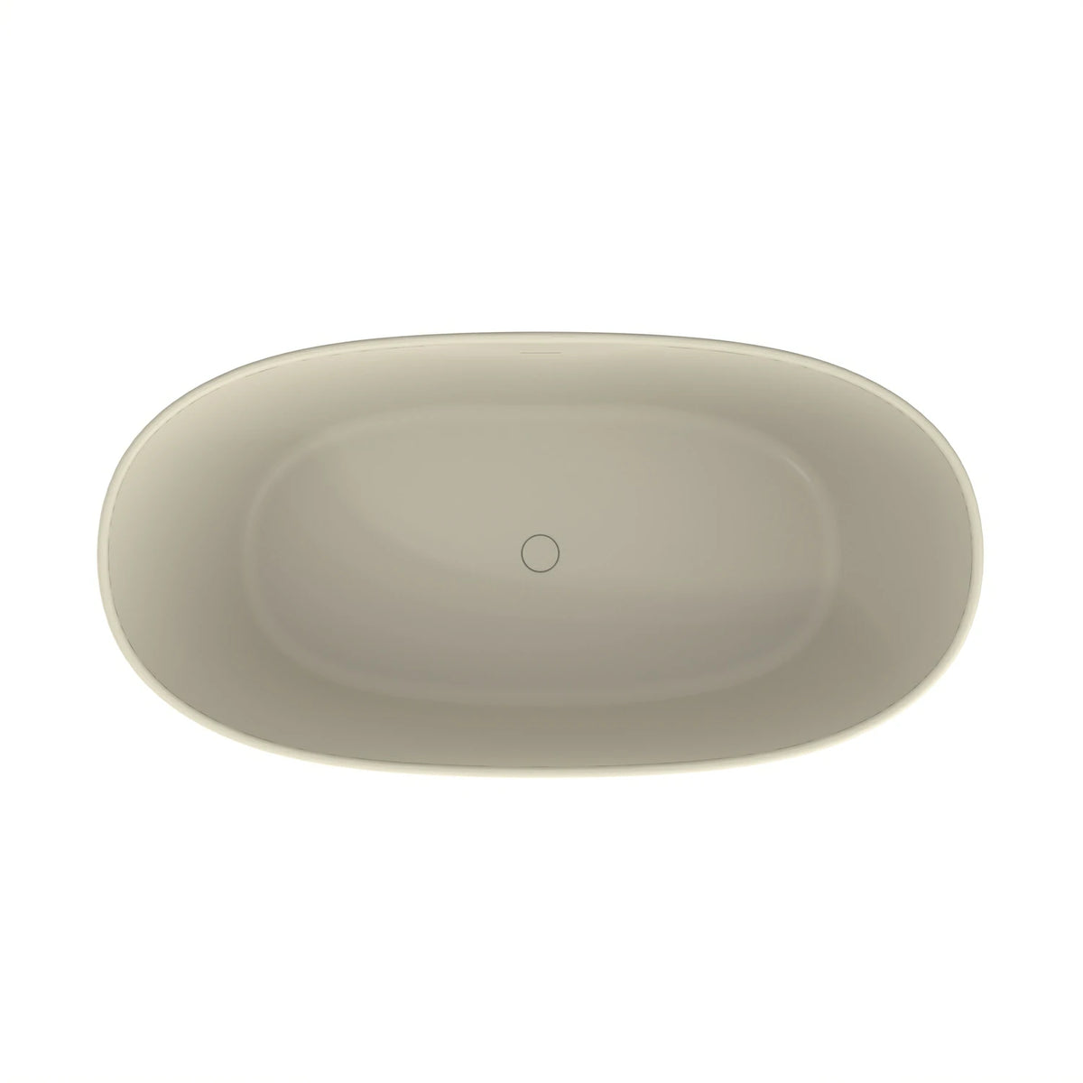 65" Artificial Stone Solid Surface Freestanding Bathtub for Bathroom