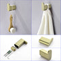 Casainc 4 - Piece Modern Bathroom Hardware Set (Brushed Gold)-CASAINC