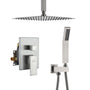 CASAINC 2-Function Shower System with Handheld Shower in Brushed Nickel/Matte Black