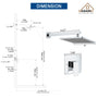 9" Wall Mount Rain Shower Head System Single Faucet (Valve Included)