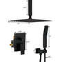 12" Ceiling-Mount Shower System with Handheld Shower in Oil Rubbed Bronze