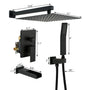 10-inch/12-inch Wall Mounted Rain Shower System with Handheld & Tub Filler