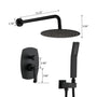 10-inch Wall-Mount Round Shower System with Hand Shower