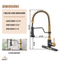 Modern Kitchen Faucet with Pull-Down Sprayer, 360° Swivel, Three Functions for Effortless Cooking and Cleaning