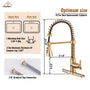  Pull-Down Sprayer Kitchen Faucet with 360° Swivel, Three Functions for Effortless Cooking and Cleaning