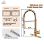 Pull-Down Sprayer Single Handle Kitchen Faucet 360° Swivel, Three Functions for Effortless Cooking and Cleaning