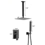 10" Square Bathroom Ceiling-Mount Shower System with Handheld Shower