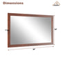30"/36"/48"/60" Solid Wood Frame Mirror Only with Cherry (Vertical)