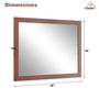 30"/36"/48"/60" Solid Wood Frame Mirror Only with Cherry (Vertical)