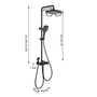 10-inch 4-Function Thermostatic Exposed Shower System with Tub Spout & Handheld Bidet