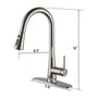 Touchless Single Handle Pull-Down Kitchen Faucet with Infrared Sensing Retractable Hose