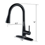 Touchless Single Handle Pull-Down Kitchen Faucet with Infrared Sensing Retractable Hose