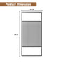 34"x74" Glass Shower Spliced Screen Panel with 304 Stainless Steel Hardware
