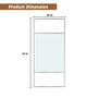 34"x74" Glass Shower Spliced Screen Panel with 304 Stainless Steel Hardware