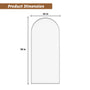 34"x78" Tempered Glass Shower Screen with Integrated Curved Frame
