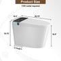 Modern Smart Toilet with Built-in Bidet Seat and LED Display