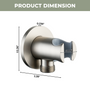 Round Brass Handheld Shower Holder Fixed Wall Mount Bracket
