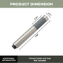 Round Stainless Steel Handheld Shower Head with Anti-Clog Nozzles