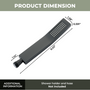 Curved Stainless Steel Handheld Shower Head with Anti-Clog Nozzles