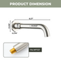 Round Brass Tub Spout with 360° Rotatable Outlet Tub Filler