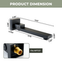 Square Brass Tub Spout with 180° Swing Outlet & Decoration Cover