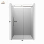 48"x76" Frameless Shower Door with Cushioned Single Slide, SGCC-Certified Tempered Shower Glass Door in Matte Black/Chrome/Brushed Nickel/Brushed Gold
