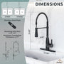 Touchless Kitchen Faucet with Digital Temperature Display