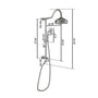 8-inch Dual Function Exposed Shower System with Handheld Shower