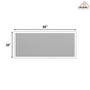 Tempered Glass LED Mirror with Aluminum Frame for Bathroom Vanity