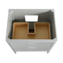 30"/36"/48" Freestanding Single Sink Bathroom Vanity with Solid Wood Construction & Marble Top
