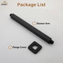 7.87"/11.81" Square Ceiling-Mounted Shower Arm with Flange Cover