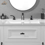 Casainc 4 Inch 2-Handle Bathroom Sink Faucet with Drain Assembly Matte Black/Brushed Nickel/Oil Rubbed Bronz/Brushed Gold 