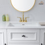 Casainc 4 Inch 2-Handle Centerset Bathroom Sink Faucet 360° Swivel Spout Vanity Faucet