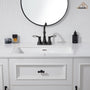 Casainc 4 Inch 2-Handle Centerset Bathroom Sink Faucet 360° Swivel Spout Vanity Faucet