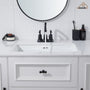 Casainc 4 Inch 2-Handle Centerset for Bathroom Sink Vanity Faucet 360° Swivel Spout