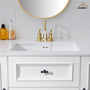 Casainc 4 Inch 2-Handle Centerset for Bathroom Sink Vanity Faucet 360° Swivel Spout
