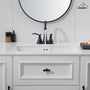 Casainc 2-Handle Centerset Bathroom Faucet for Bathroom Sink Vanity Faucet 360° Swivel Spout