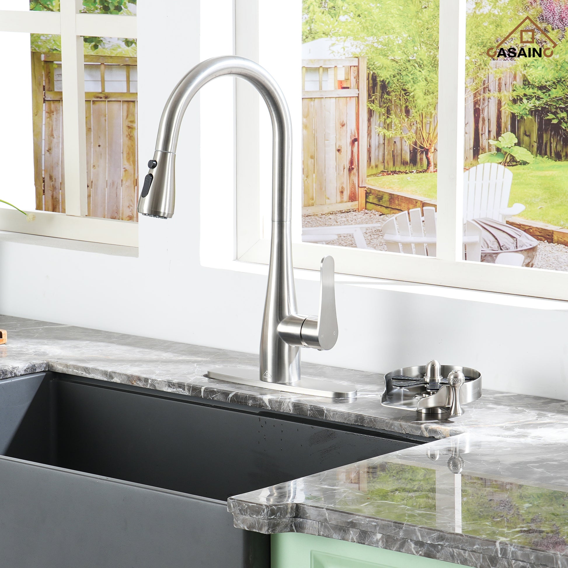 Glass Rinser Cup Washer Kitchen Faucet Top-Quality Automatic Cup Cleaning Cup Rinser With Hot and Cold Options High-pressure Water Jets