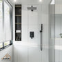 10"/12" Wall Mount Rainfall Shower Head System with Hand Shower