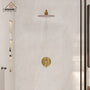 10" Wall Mount Round Shower Faucet Rain Shower System (Valve Included)