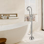 Freestanding Bathtub Faucet with Handheld Shower & Double Handles